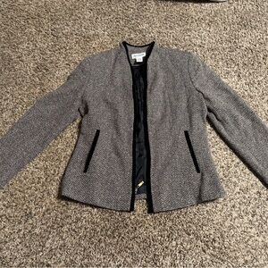vintage Women's Gray Herringbone Jacket